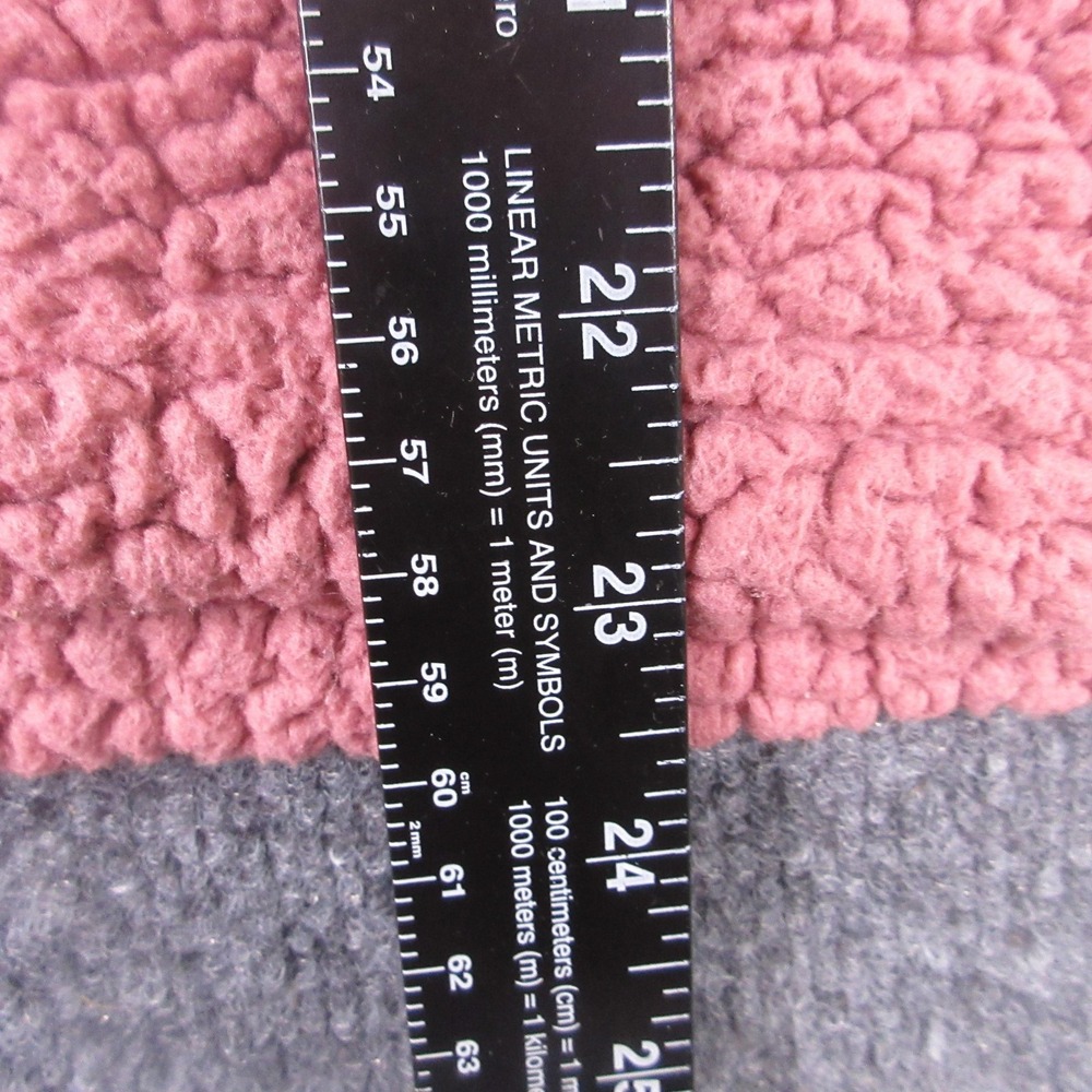 PINK Victoria's Secret Sweater Womens Small Pink Sherpa Fleece 1/4 Zip Pullover - Picture 8 of 8